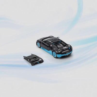 Mortal 1:64 布加迪威龙 Veyron 尾翼可升降 合金汽车模型 收藏