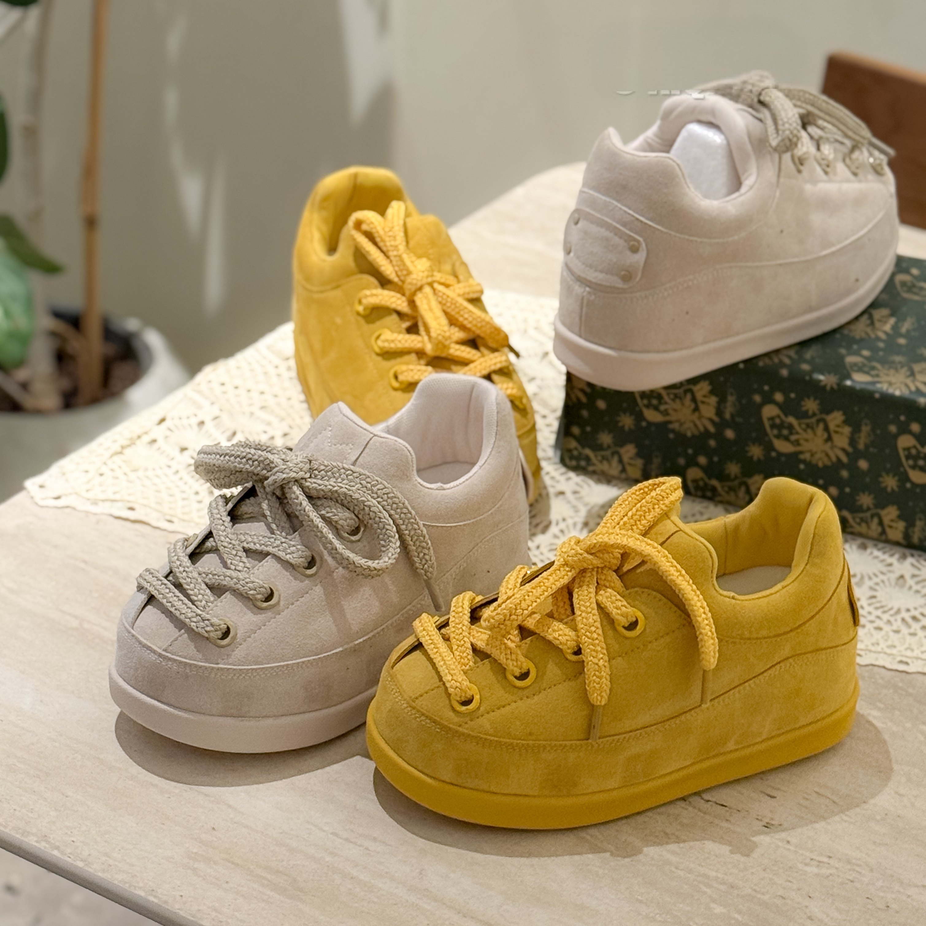 面包鞋女真皮厚底透气运动休闲鞋2026春季新款韩版百搭松糕板鞋潮,女鞋,时尚休闲鞋,淘宝优惠券,粉丝福利购,淘宝优惠卷