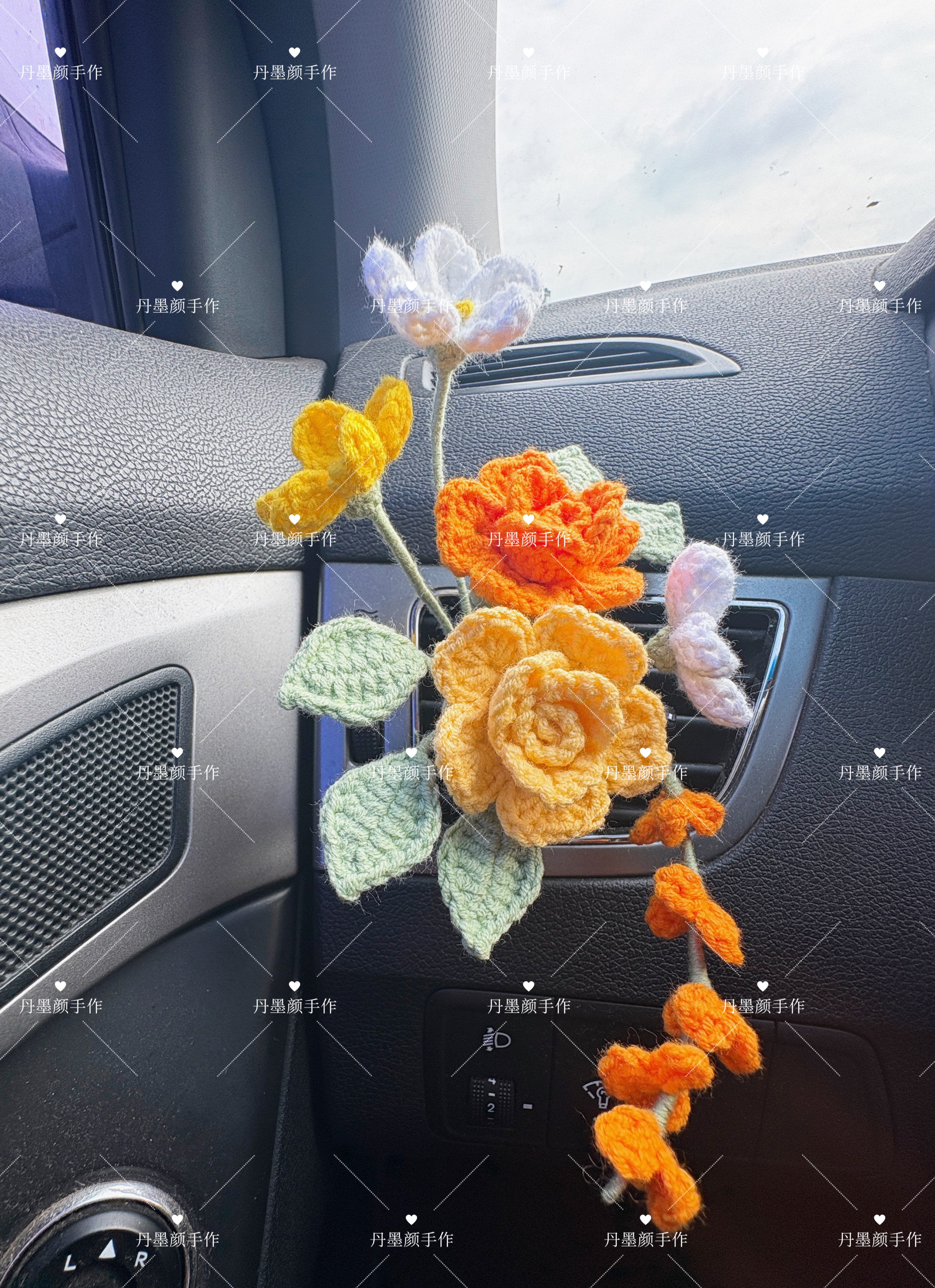 【成品】手工编织芭比玫瑰小花束DIY编织材料包