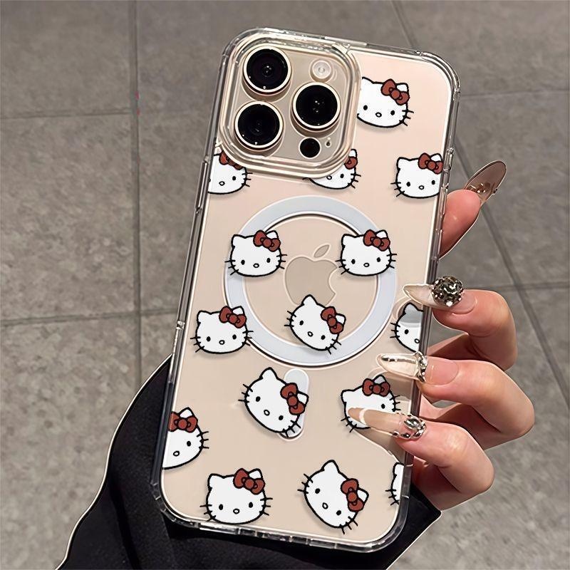 2025满屏凯蒂适用于苹果17PRO手机壳iPhone16PLUS卡通15硬壳14