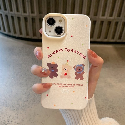 2025派对小熊适用苹果16手机壳iPhone15新款14plus趣味13promax