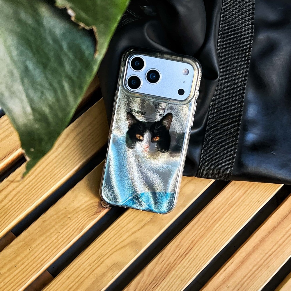 2025适用苹果17PROMAX奶牛猫咪手机壳iPhone16/15PRO卡通全包14P