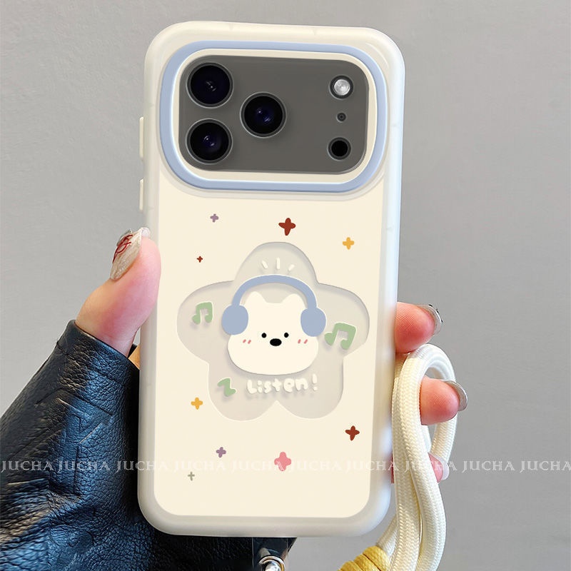 2025适用苹果17手机壳带挂绳iphone17pro高端硅胶手机保护套耳机