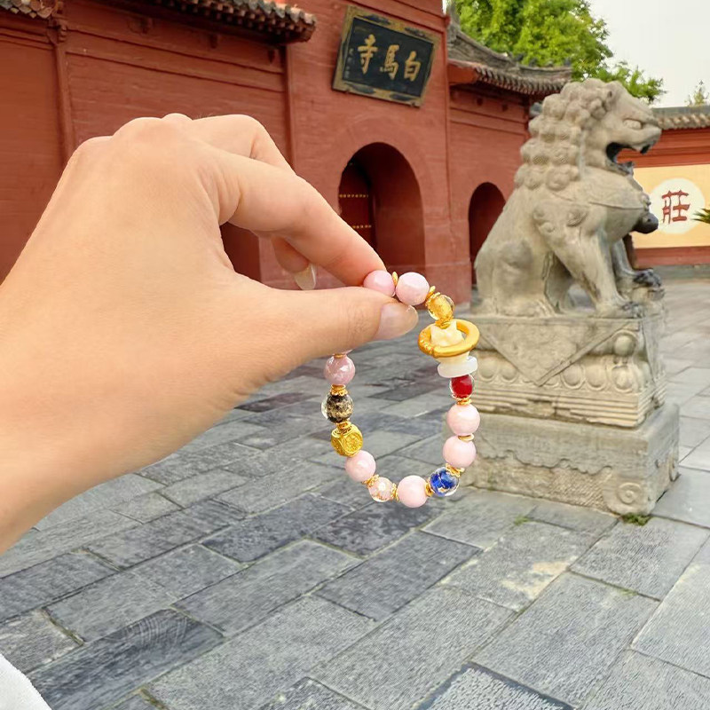 白马寺手串九尾狐招桃花转运珠图片