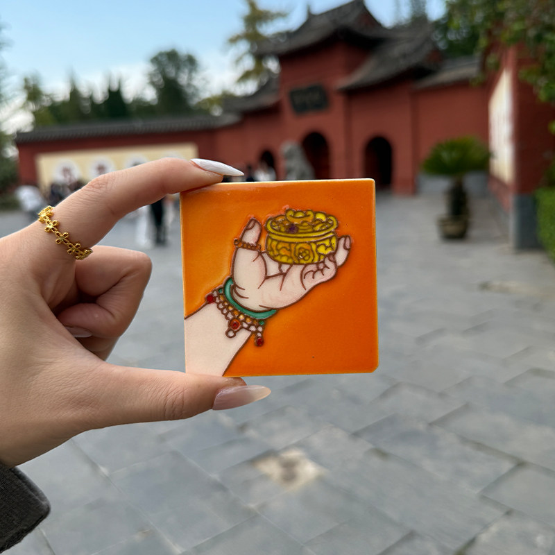 洛阳原创国潮好运莲莲磁吸冰箱贴图片