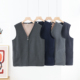 男士 拉链德绒马甲背心加绒保暖外穿坎肩中厚上衣中老年内搭外穿