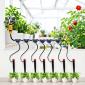 自动浇花神器可调家用滴灌套装 滴头阳台盆栽喷淋浇水神器地插喷头