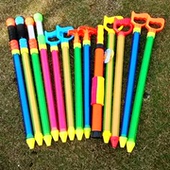 儿童塑料玩具吸水漂流 高压抽拉水枪打水仗针筒喷水沙滩戏水水炮