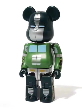 Bearbrick 积木熊BAPE OPTIMUS PRIME 变形金刚 擎天柱绿色14.5cm