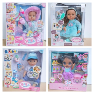 出口仿真婴儿娃娃会喝水尿尿洗澡洋娃娃 born 外贸zapf baby