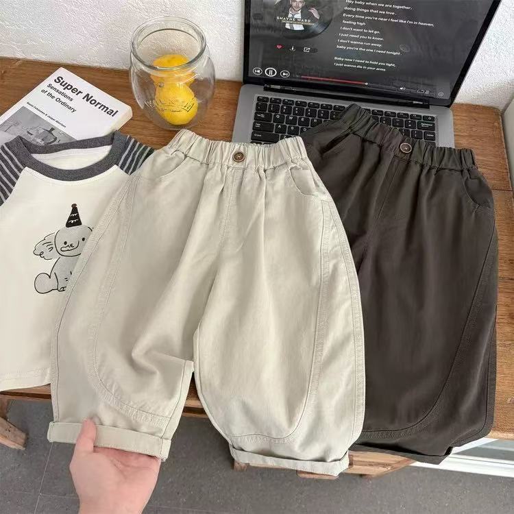 儿童裤子秋季新款男童休闲裤中小童时尚宽松春款男孩百搭宝宝长裤