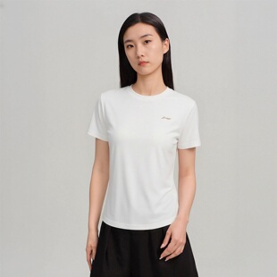 李宁短袖T恤女子2026夏季新品冰感舒适吸湿排汗宽松上衣ATSW172