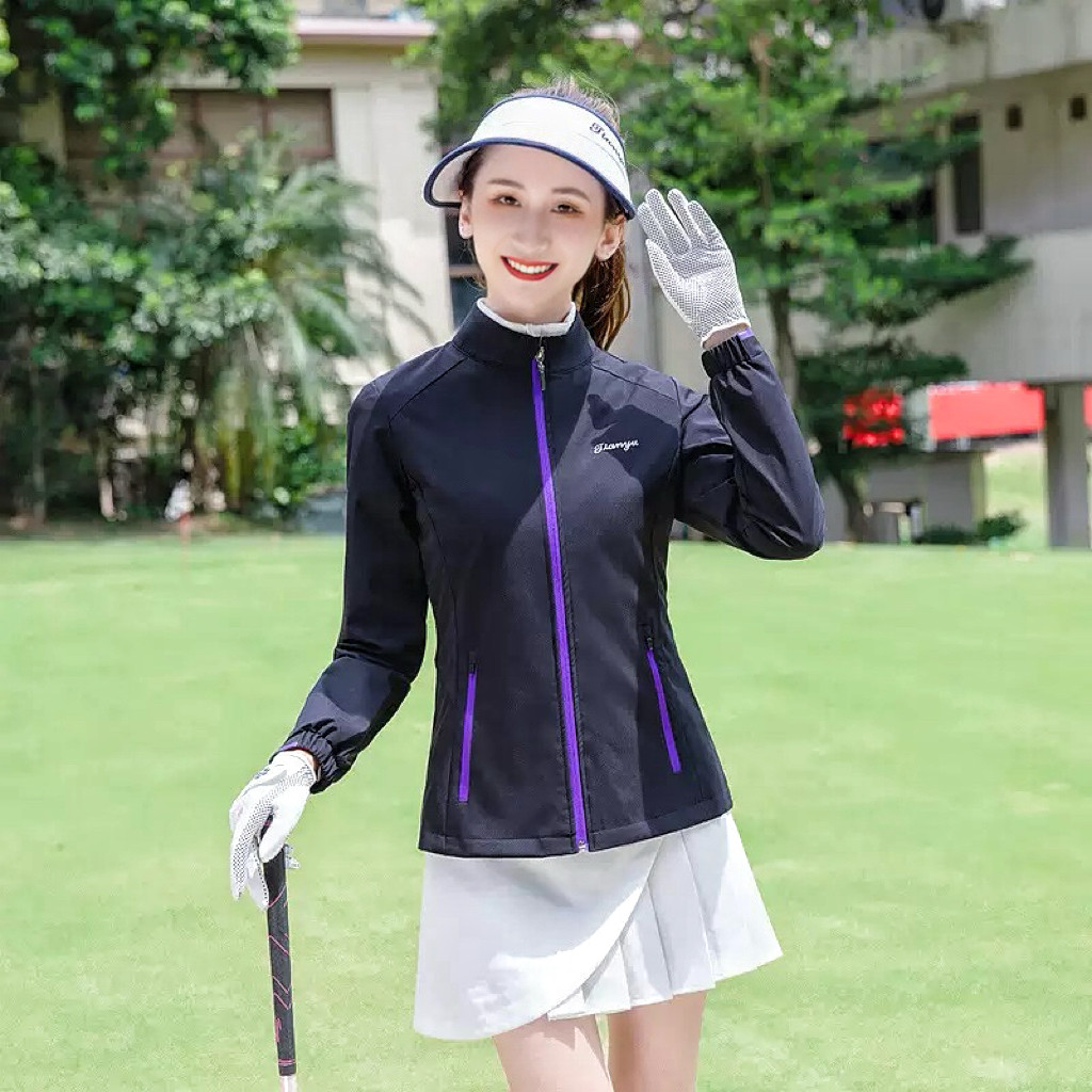 高尔夫球服装风衣 女士长袖外套高尔夫服装
