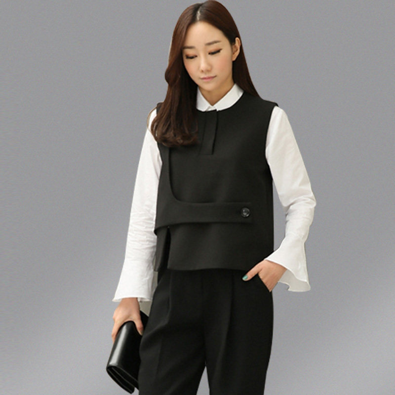 毛呢马甲女短款秋冬韩版无袖呢子马夹黑色显瘦坎肩内搭外穿背心女,女装/女士精品,马夹,淘宝优惠券,粉丝福利购,淘宝优惠卷