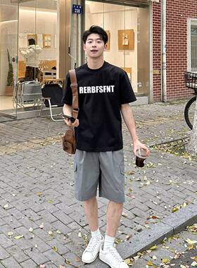 TEE7-日系动漫eva十三号机莉莉丝复古做旧宽松短袖棉T恤