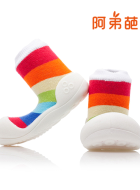 Attipas婴儿学步鞋软底防滑春秋0一1-2岁幼儿园室内室外地板鞋袜