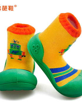 Attipas阿弟葩宝宝学步鞋防掉春秋款防滑机能鞋婴儿男宝软底鞋