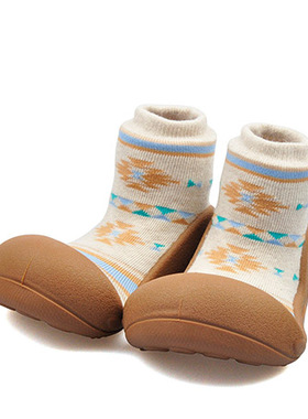 Attipas北欧风婴儿鞋春秋透气防滑袜鞋宝宝学步鞋夏季软底机能鞋