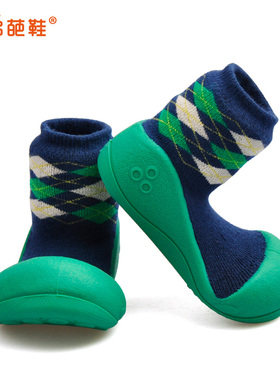 【秋冬加厚】Attipas学步鞋透气婴儿袜鞋一岁宝宝软底鞋子毛线鞋