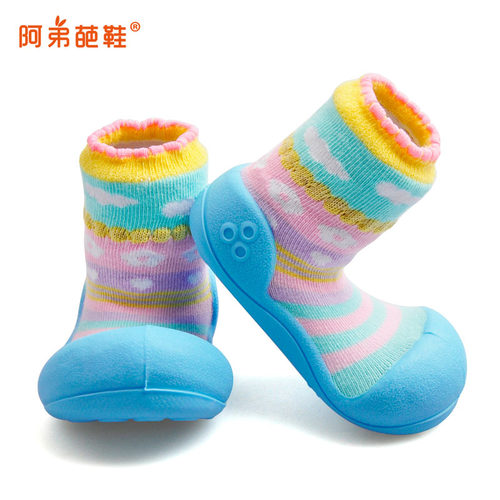婴儿软底女宝宝防掉春秋公主鞋