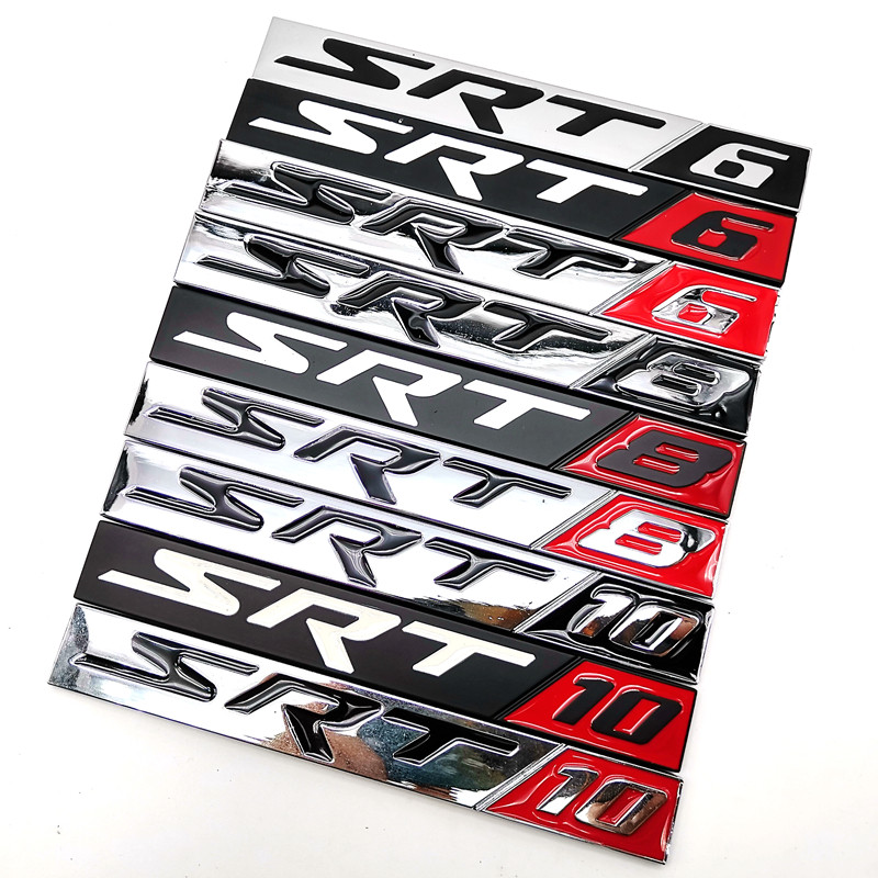 汽车SRT8金属贴标 公羊道奇酷博 300C 铂锐改装SRT6 SRT10车标贴