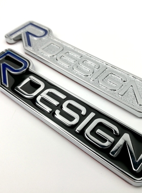 沃尔沃RDESIGN金属车贴  个性叶子板侧标贴  改装车尾标