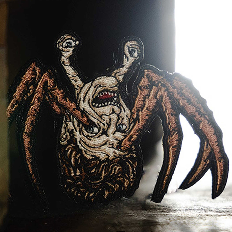 美国PDW怪形头蟹蜘蛛刺绣魔术贴