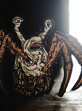 美国PDW The Thing Crawler 怪形头蟹蜘蛛刺绣魔术贴士气章贴章