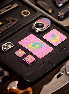 Gain Dart T0 2311 双面钛合金刀卡 冰淇淋工具士气章 快递开箱刀