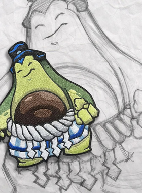 美国GP Grumpy Sumocado 刺绣魔术贴章背包补丁臂章士气章肩章