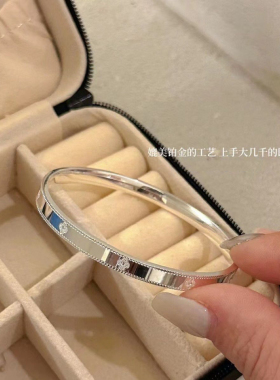 925纯银四叶花万花筒手镯女款高级感银镯子轻奢小众手链2025新款