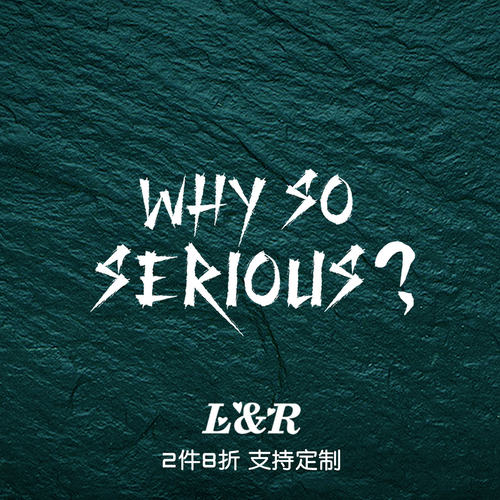 创意文字汽车贴纸WHYSOSERIOUS