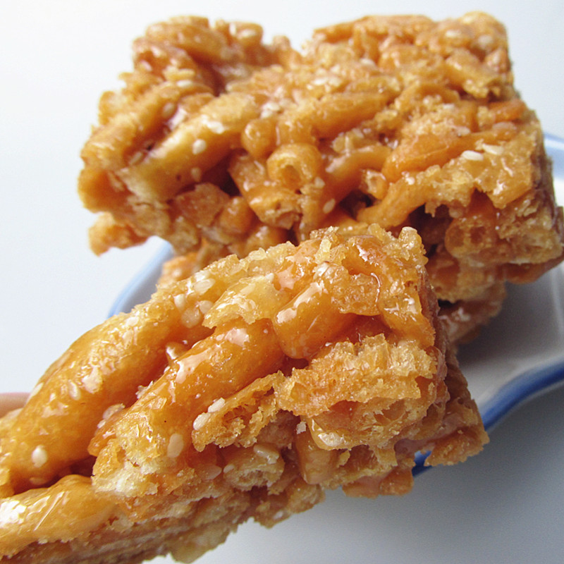 老式硬沙琪玛500g怀旧传统手工油炸糕点一品鸡蛋酥零食