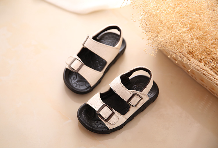 Sandales enfants en cuir orteil pour été - Ref 1053058 Image 1