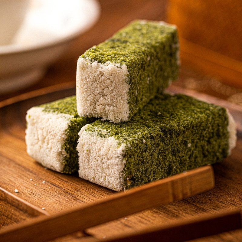 杨先生抹茶龙井芡实糕杭州特产糕点零食早餐代餐食品茶酥点心饼干