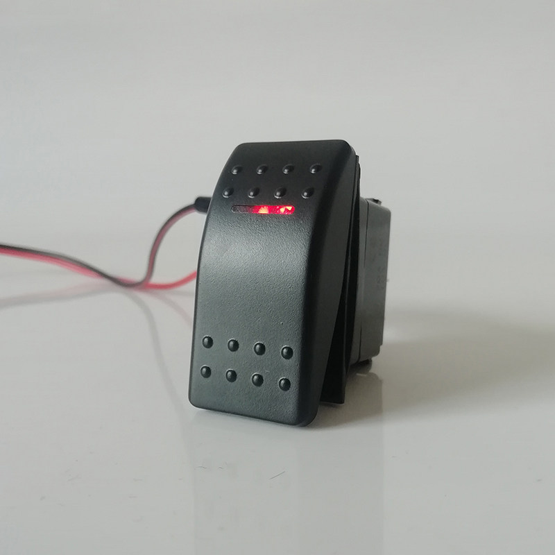 12v24v汽车通用三脚二档自锁按键