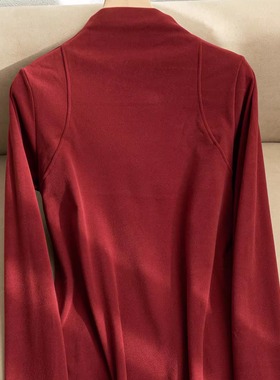 半高领纯色长袖打底衫上衣 秋季简约日常保暖内搭C01423
