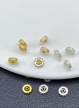 6mm镶锆石奔驰隔片车轮隔片DIY饰