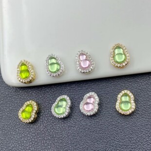 保色亮金银色镶锆石国风葫芦隔珠散珠 DIY串珠手链项链饰品配件