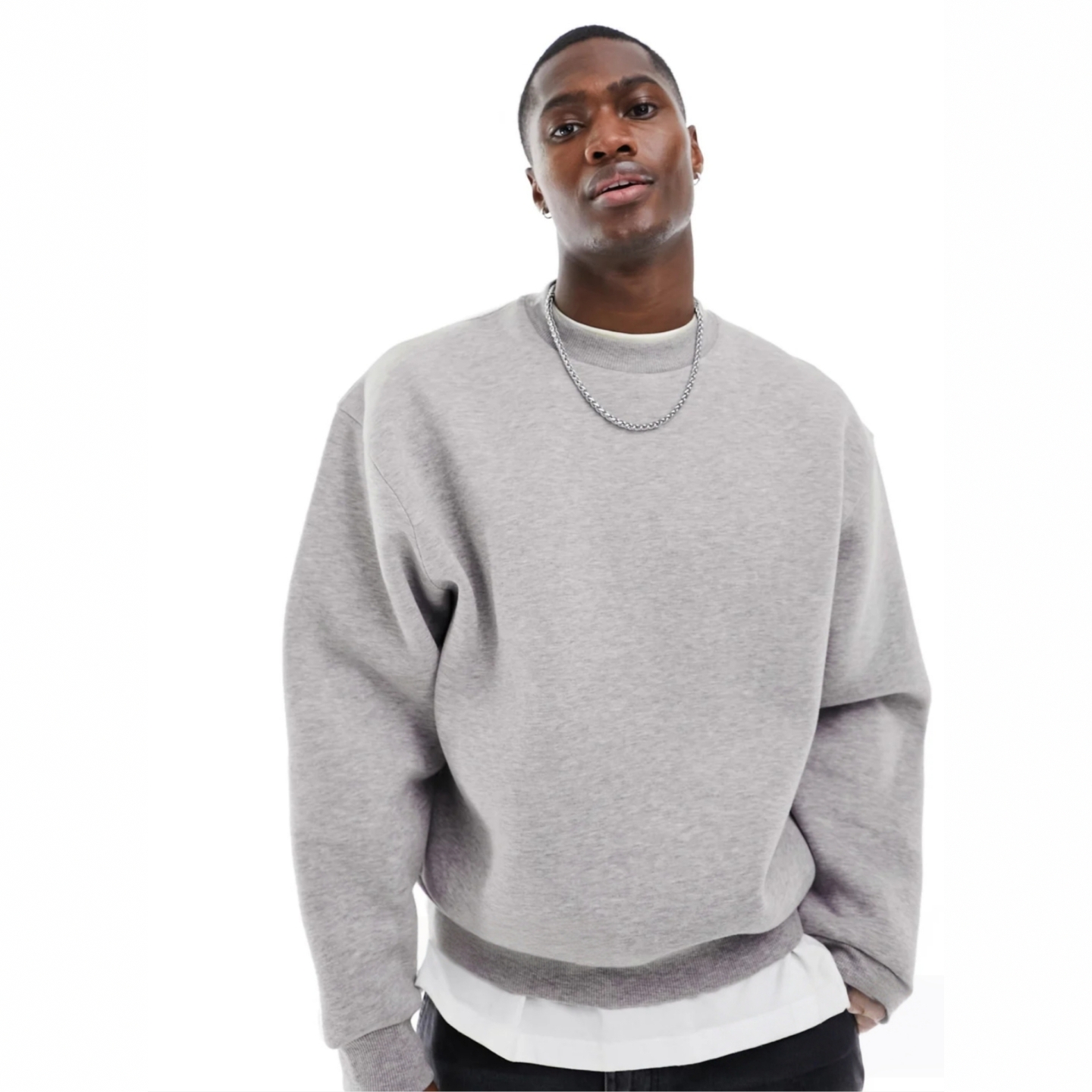 美式空气层太空棉短款卫衣