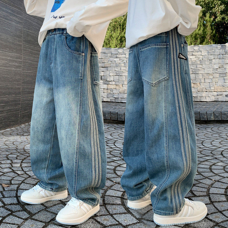 2026新款洋气儿童春秋款休闲男孩韩版长裤童装男童裤子春款牛仔裤