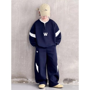 儿童装男童春秋款套装2026新款春装卫衣运动男孩大童春季酷帅气潮