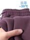 350g重磅加绒加厚束脚休闲运动裤 强烈推荐 莫兰迪雾霾紫 女冬