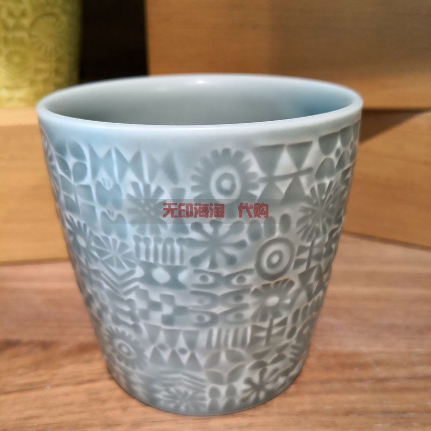 MUJI无印良品 IDEE系列色彩图案瓷杯茶杯水杯陶瓷杯新品日本产