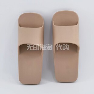 MUJI无印良品浴室拖鞋不分左右脚方形凉鞋男女用室内户外用踩屎感