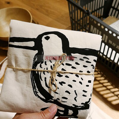 单肩MUJI/无印良品棉女士托特包