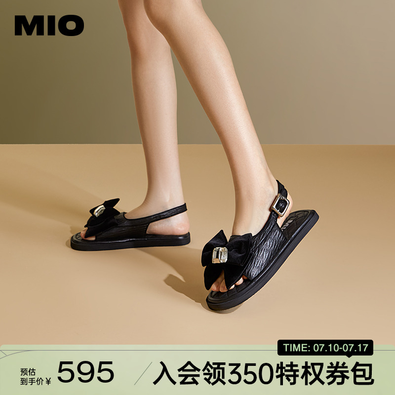 米奥休闲凉鞋MIO蝴蝶结舒适