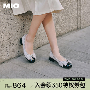 新款 时尚 MIO米奥2025春季 小香风玛丽珍鞋 甜美休闲风女款 浅口单鞋