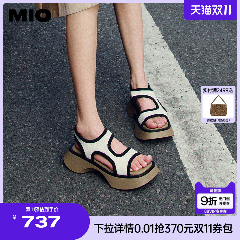 米奥休闲凉鞋MIO时髦质感女凉鞋