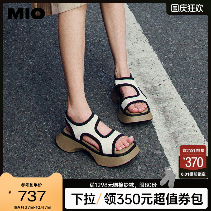 米奥休闲凉鞋MIO时髦质感女凉鞋